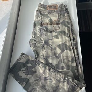 Zana Di Women's green Camouflage Jeans youth 15 soft